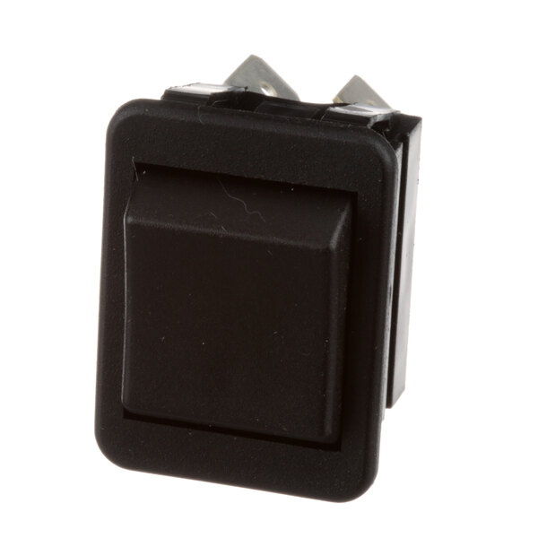 A black Champion rocker switch with a square button.