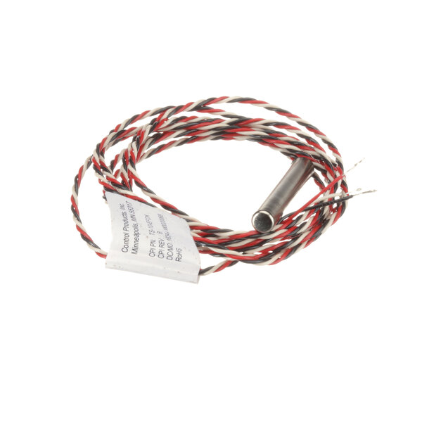 A white Hatco T-Stat probe wire with red and white wires.