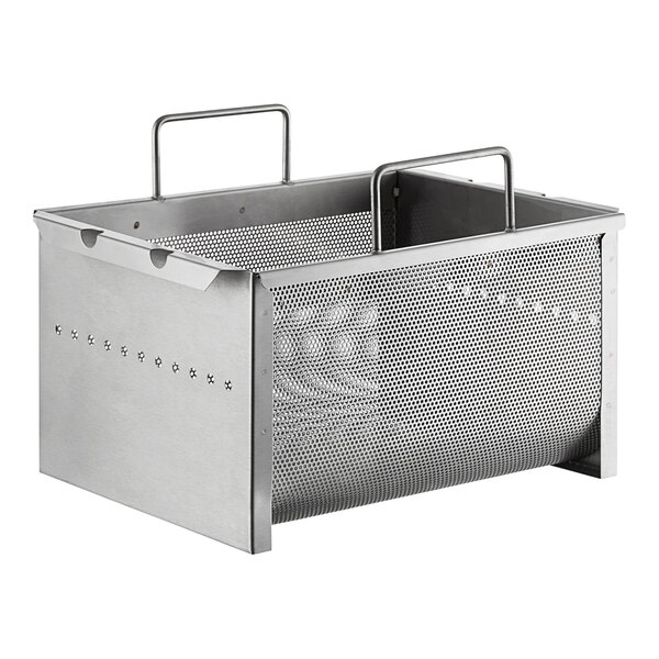 A Frymaster stainless steel mesh basket with handles.