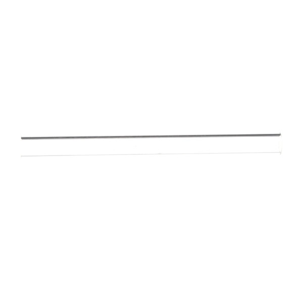 A long thin metal rod with a black line on it.