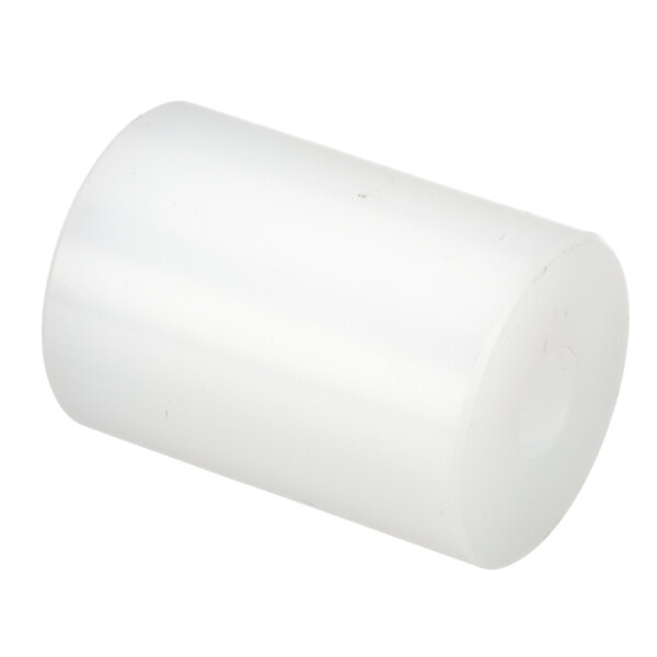 A white cylindrical object with a white cap.