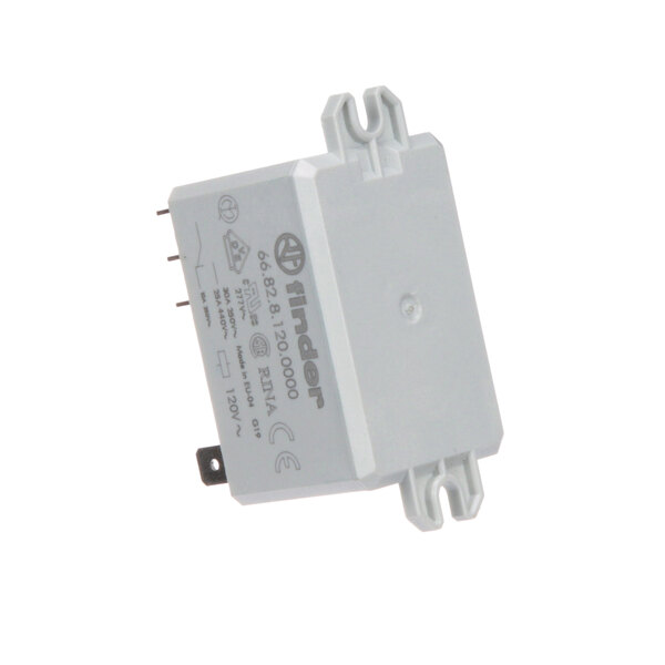 A white electronic RLY 30AMP DPDT-FIN relay.