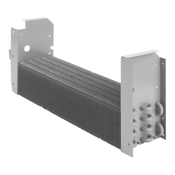 A Multiplex evaporator coil with a metal frame and metal plate.