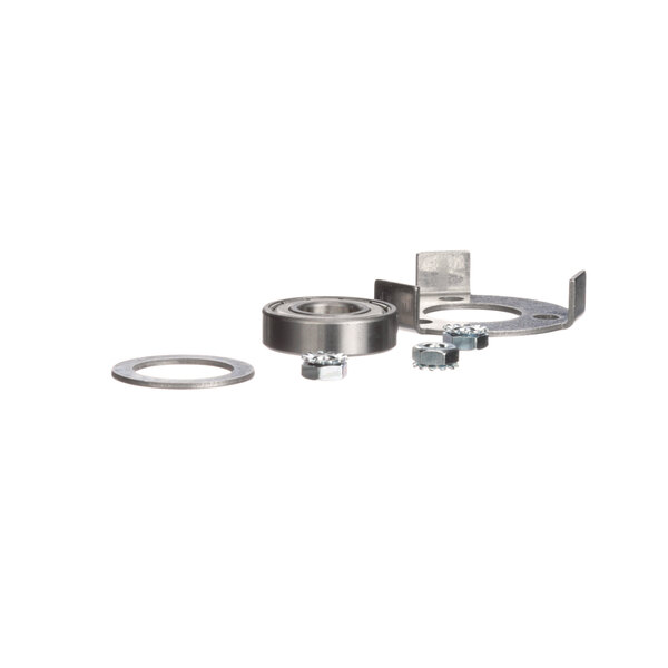 A group of stainless steel Antunes bearing kit parts including nuts and bolts.