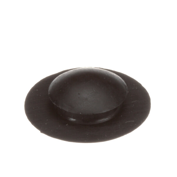 A black rubber cap for a Beverage-Air plug on a white background.