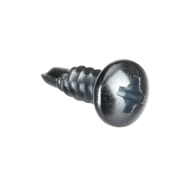 A close-up of a Henny Penny metal screw.