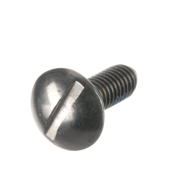 A close-up of a Hobart SC-123-07 screw with a black head.