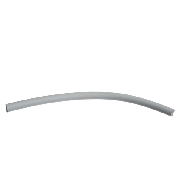 A white flexible gasket with a long, thin end.