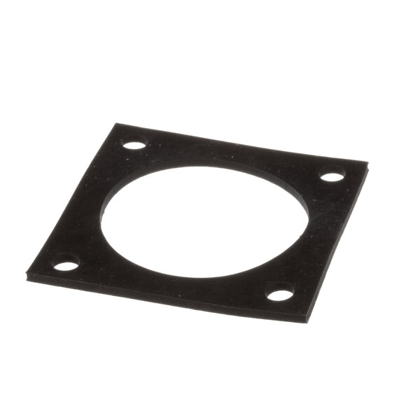 A black square Champion Intake Gasket with holes.
