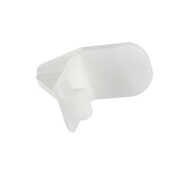 A white plastic Master-Bilt shelf clip.