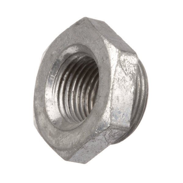 A close-up of a Moyer Diebel aluminum adapter nut.