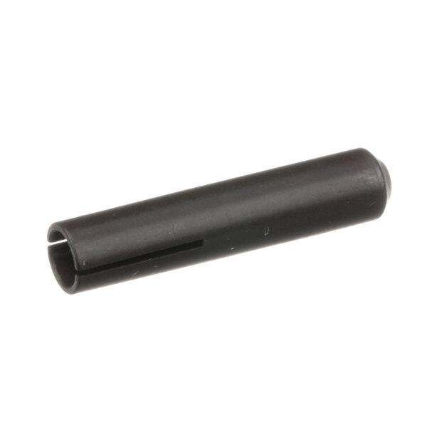 A black plastic cylindrical tube with a hole in the middle.