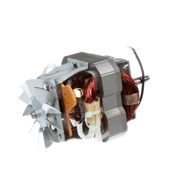 A Hamilton Beach electric motor with a fan and wires.