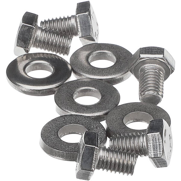 A group of Rational hex screws and washers.