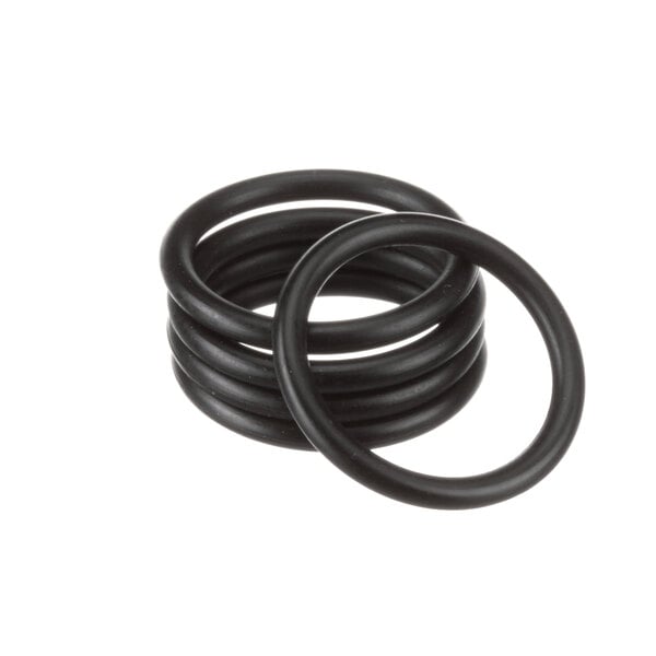 A pack of 5 black rubber Stoelting O-rings.