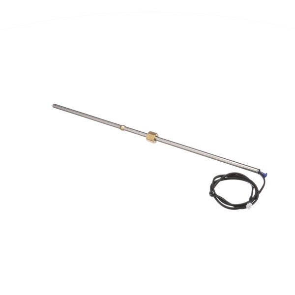 A long metal rod with a black base and a wire attached to it.
