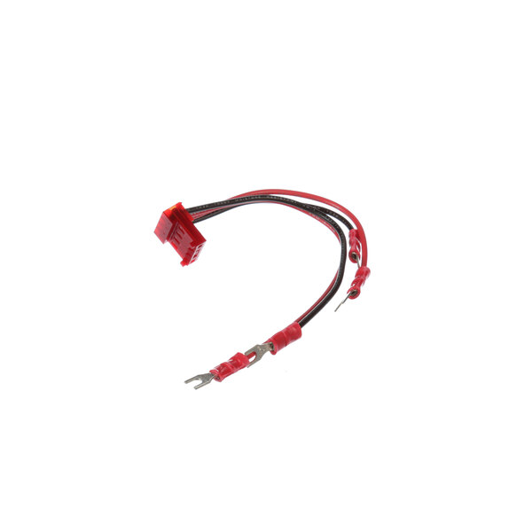 A Henny Penny 56744 harness with red and black electrical wires on a white background.