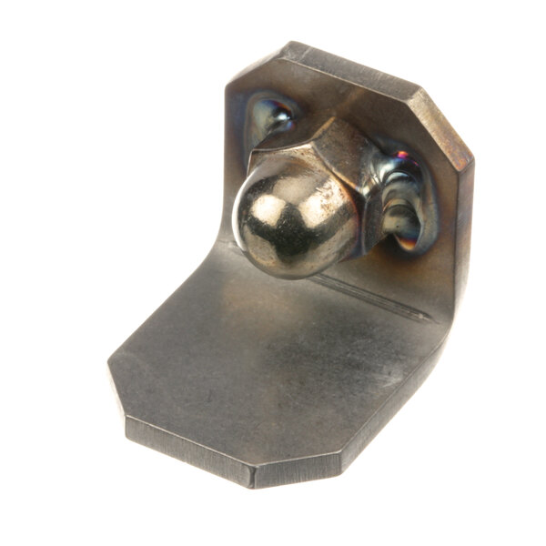 A metal bracket with a ball on top.