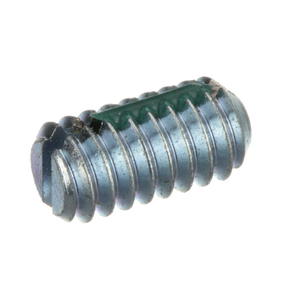 A close-up of a Hobart SC-118-52 set screw with green thread.