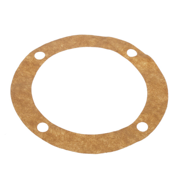 An Insinger UP8 end cover gasket with holes on a brown circle.