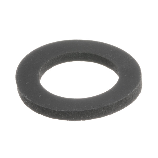 A black rubber Groen washer on a white background.