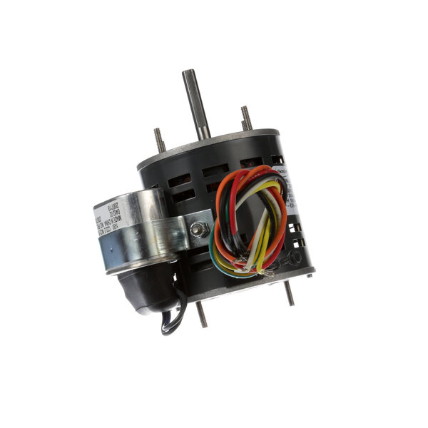 A small black Carter-Hoffmann blower motor with wires.