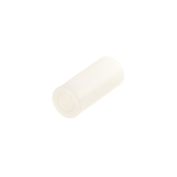 A white cylindrical nylon standoff with a round top.