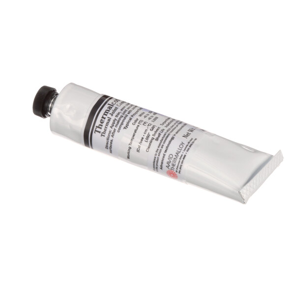 A tube of Hobart Thermal Joint Compound with a black label on a white background.