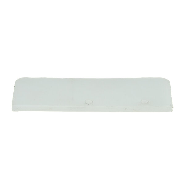 A white rectangular nylon blade with holes in it.