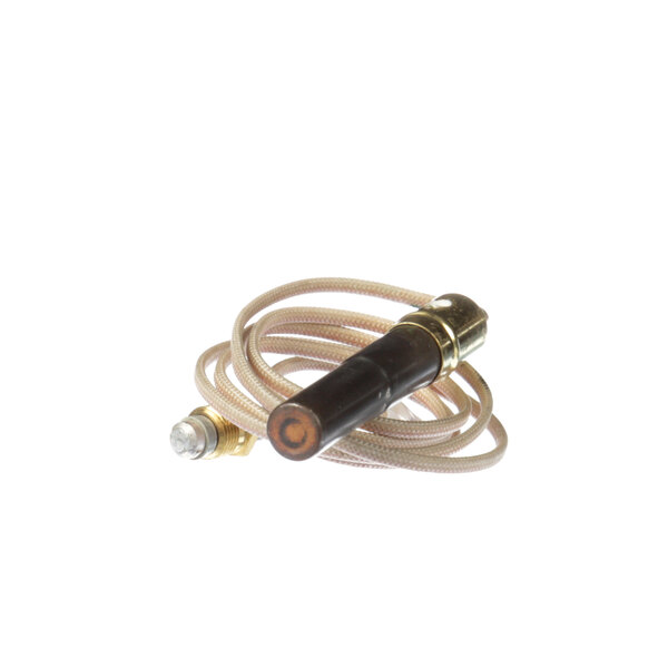 A Frymaster thermopile with white and gold wires and a black connector.