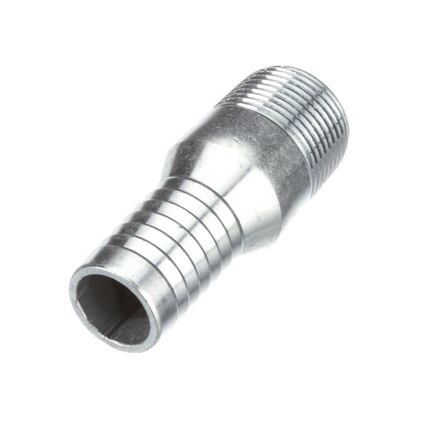 A Frymaster stainless steel threaded pipe fitting with a silver metal thread.