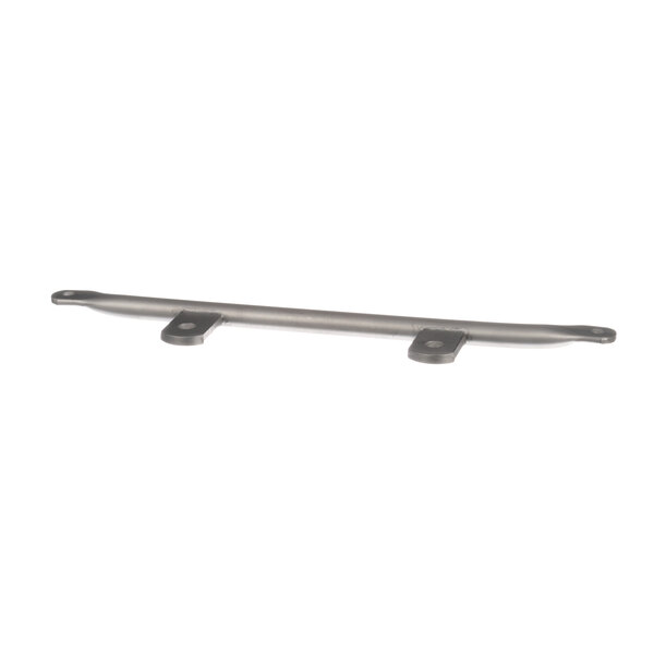 A metal bar with three holes on a white background.