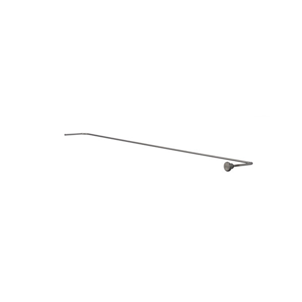A long thin metal rod with a small round object on the end.