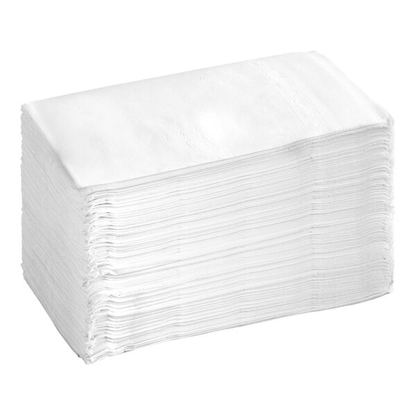 White 2-Ply Dinner Napkins (15 x 17) in Bulk - 3000/Case