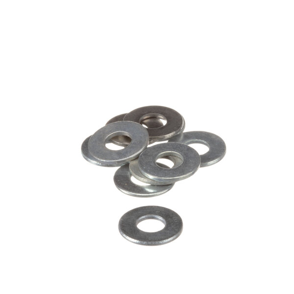 A group of metal Antunes flat washers.