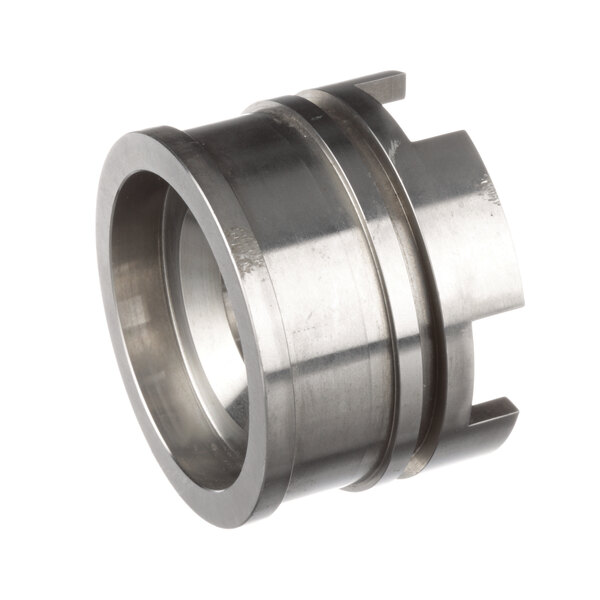 A stainless steel Blakeslee 5556 retainer cylinder with a threaded end.