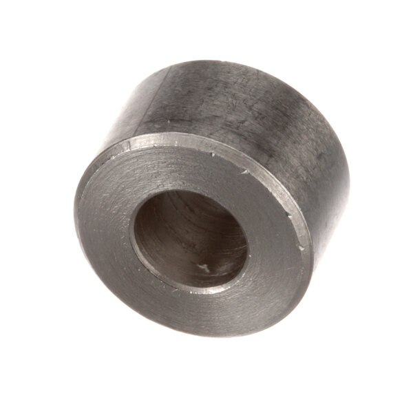 A close-up of a steel Hobart spacer.