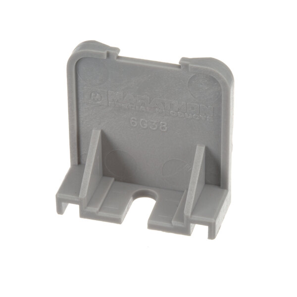 A grey plastic Cleveland Terminal end section.