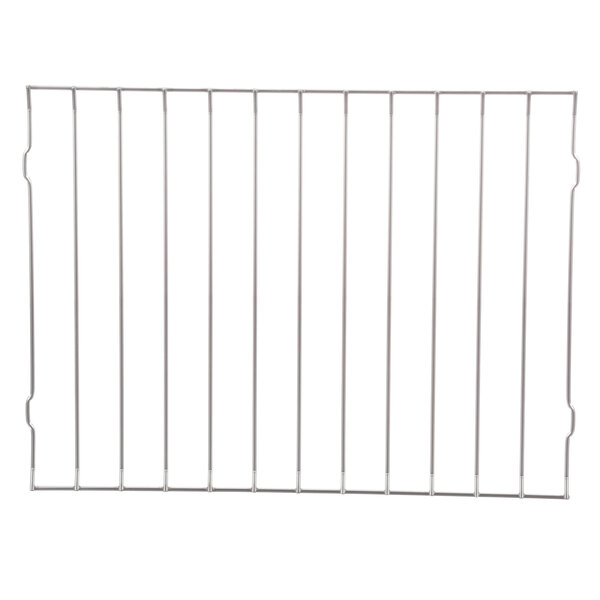 A metal grid on a white background.