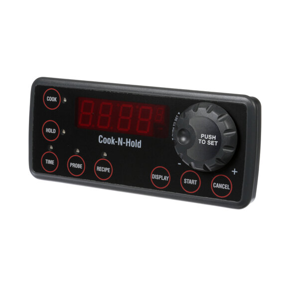 A black Cres Cor K Control panel with red dials.