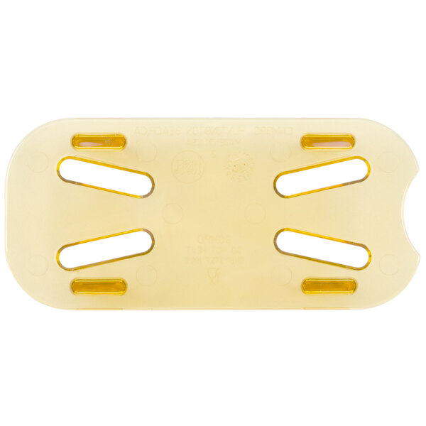 Cambro 90HPD150 1/9 Size Amber High Heat Drain Tray