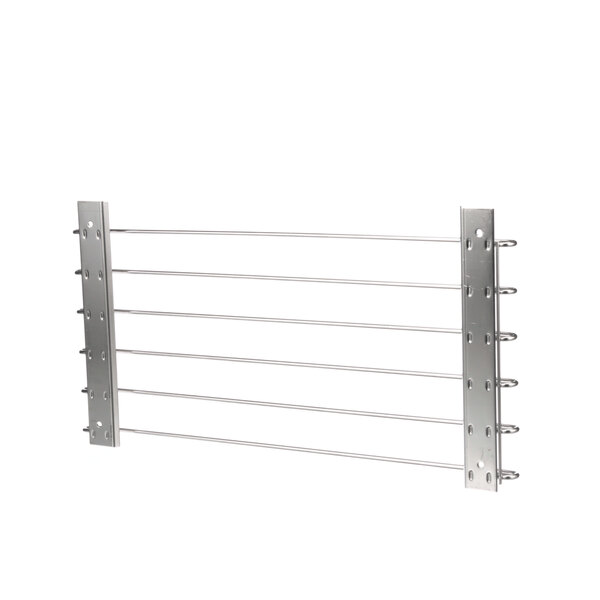 A Groen wire rack with four metal rods.