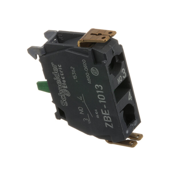 A black Hobart Block Switch with green and black wires.
