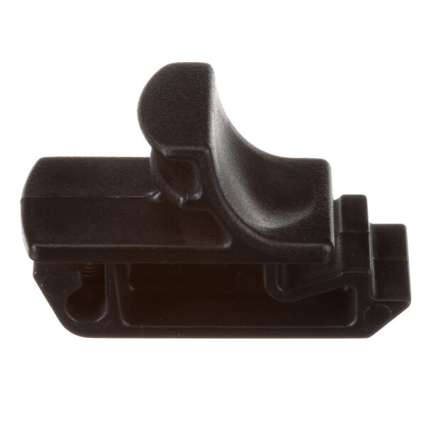 A black plastic Antunes lock on a white background.
