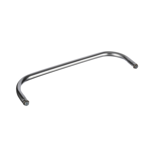 A long, curved silver metal Blodgett 8336 door handle.