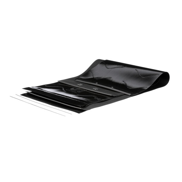 A black plastic bag with a silicon belt kit for an Antunes commercial toaster.