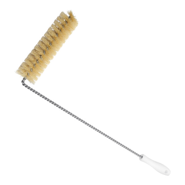 A white Frymaster frypot cleaning brush with a black handle.
