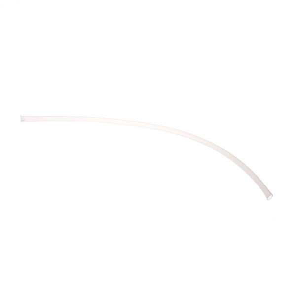 A white Teflon tubing with a curved end.