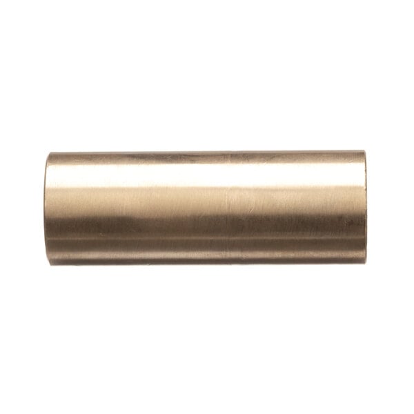 A close-up of a metal roll with a white background.