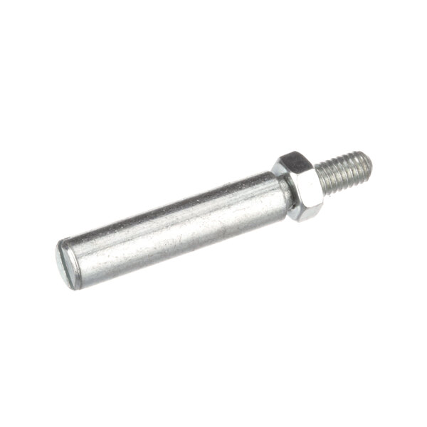 A stainless steel Globe 59-B Stud with a nut.